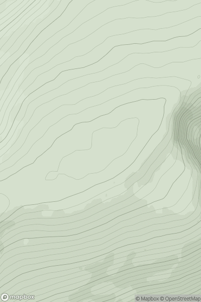 Thumbnail image for A' Bhuidheanach [Loch Lochy to Loch Laggan] showing contour plot for surrounding peak